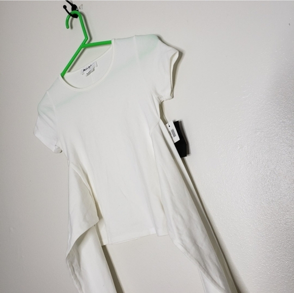 Wrap Tie Criss Cross Top Crop White Unique Bohemian Boutique Womens Extra Long - Picture 3 of 12